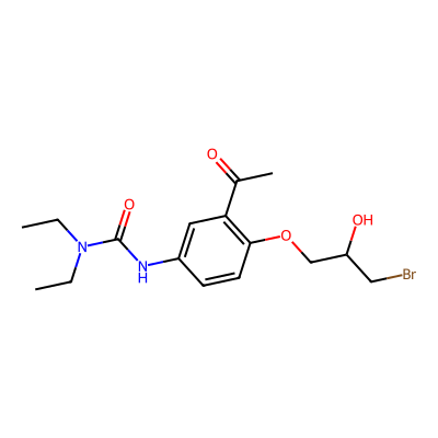 Chemical structure of Celiprolol Impurity H