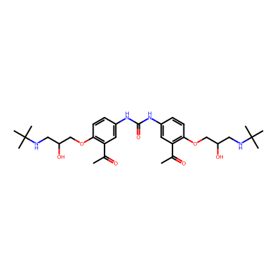 Chemical structure of Celiprolol EP Impurity B