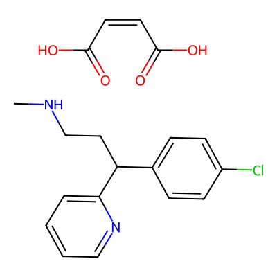 Chemical structure of Chlorpheniramine Related Compound C