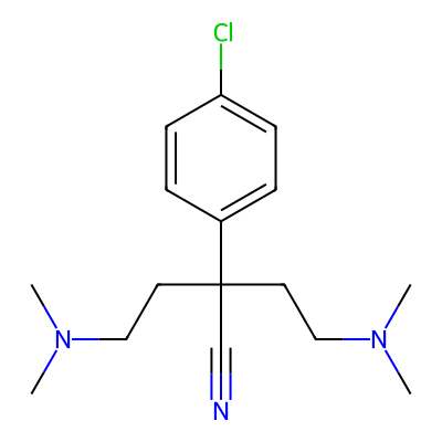 Chemical structure of Chlorphenamine Maleate - Impurity A (Free base)