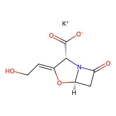Chemical structure of Clavulanate Potassium API