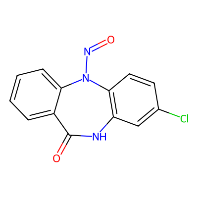Chemical structure of N-Nitroso Clozapine Related Impurity A