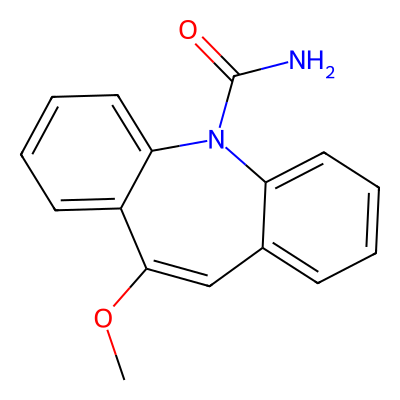 Chemical structure of 10-Methoxy Carbamazepine