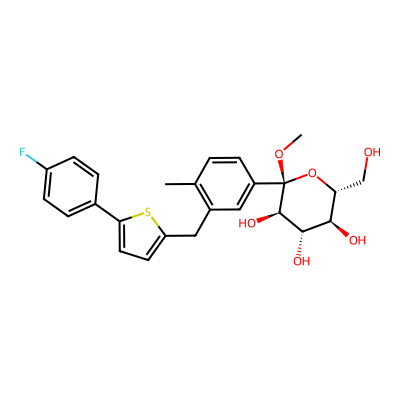 Chemical structure of Canagliflozin Methoxy