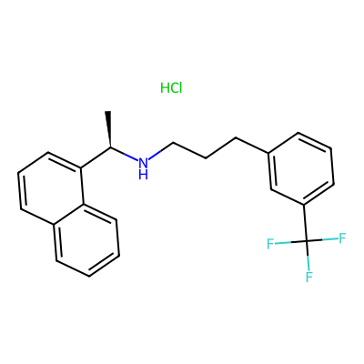 Chemical structure of Cinacalcet Hydrochloride