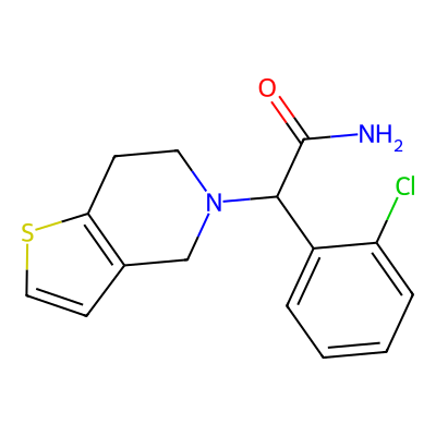 Chemical structure of Clopidogrel Amide Racemate