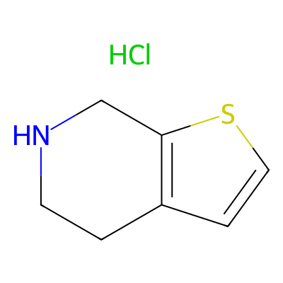 Chemical structure of 4,5,6,7-Tetrahydrothieno[2,3-c]pyridine Hydrochloride