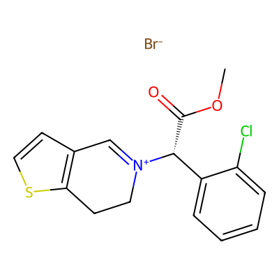 Chemical structure of Clopidogrel Iminium Bromide
