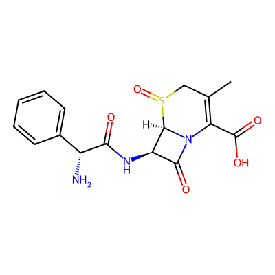 Chemical structure of Cephalexin Impurity J
