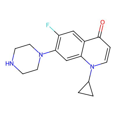 Chemical structure of Ciprofloxacin impurity E