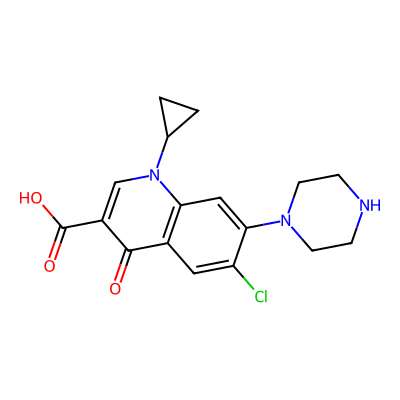 Chemical structure of Ciprofloxacin Impurity G