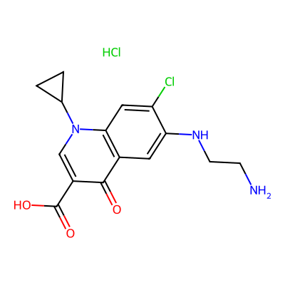 Chemical structure of Ciprofloxacin Impurity I
