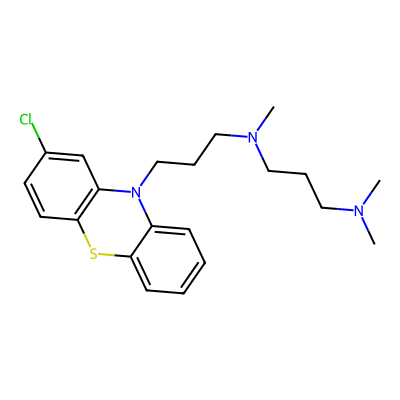 Chemical structure of Chlorpromazine Impurity B