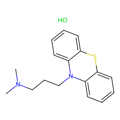 Chemical structure of Chlorpromazine impurity C (Inhouse)