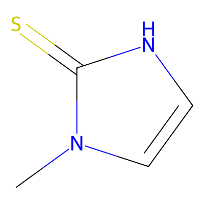 Chemical structure of Carbimazole EP Impurity A