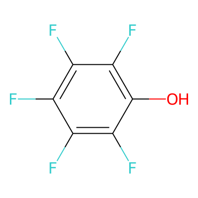 Chemical structure of Pentafluorophenol