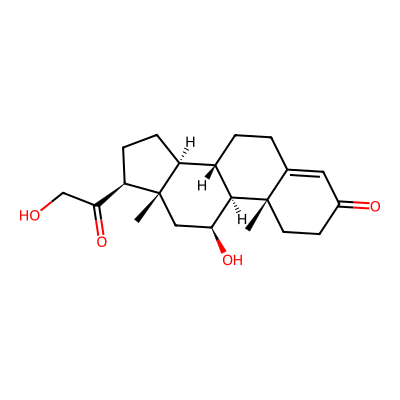 Chemical structure of Corticosterone