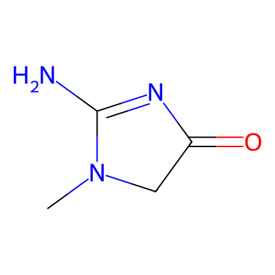 Chemical structure of Creatinine