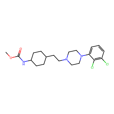 Chemical structure of Cariprazine Methylurethane Analogue