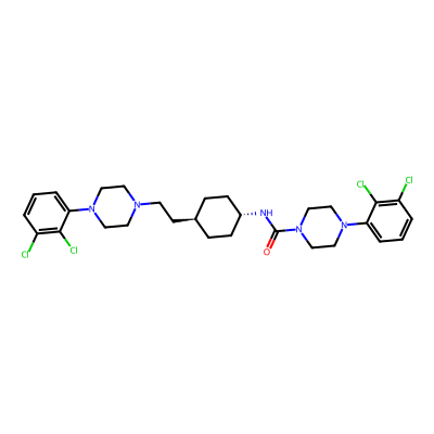 Chemical structure of Cariprazine Dimer Impurity