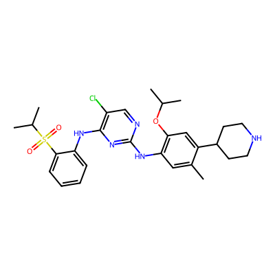 Chemical structure of Ceritinib