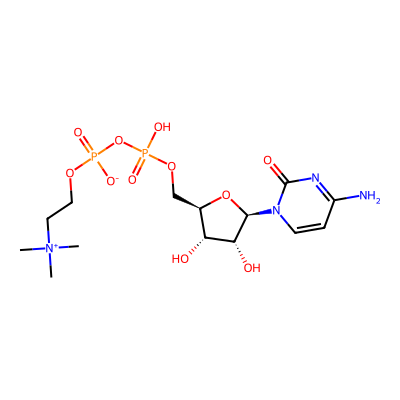 Chemical structure of Citicoline