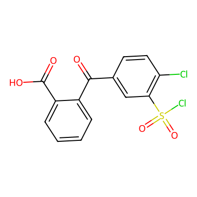 Chemical structure of Chlorthalidone Sulfochloruro Impurity