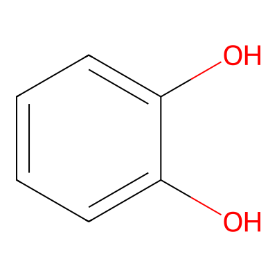 Chemical structure of Catechol