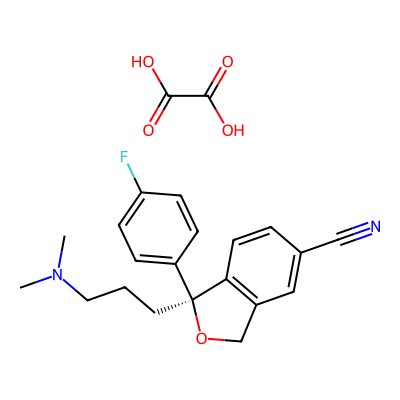 Chemical structure of Escitalopram Oxalate