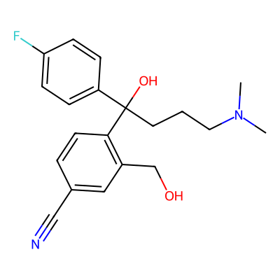 Chemical structure of Escitalopram Impurity E