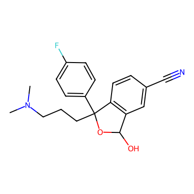 Chemical structure of Citalopram Related Compound B
