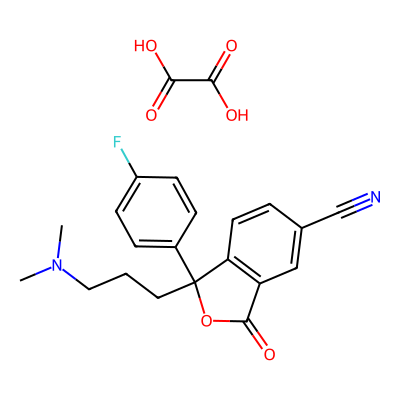 Chemical structure of Citalopram Related Compound C