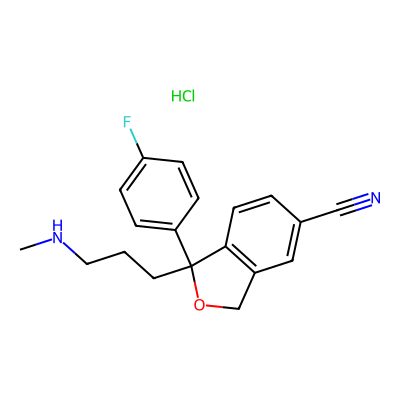 Chemical structure of Citalopram Related Compound D (USP)
