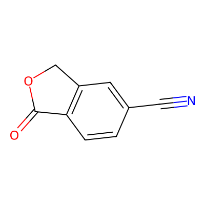 Chemical structure of 5-Cyanophthalide
