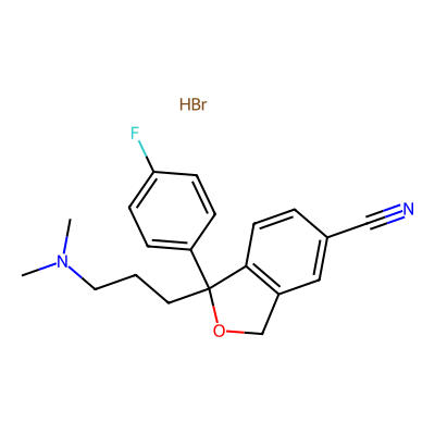 Chemical structure of Citalopram Hydrobromide