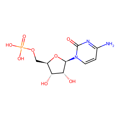Chemical structure of Cytidine Monophosphate