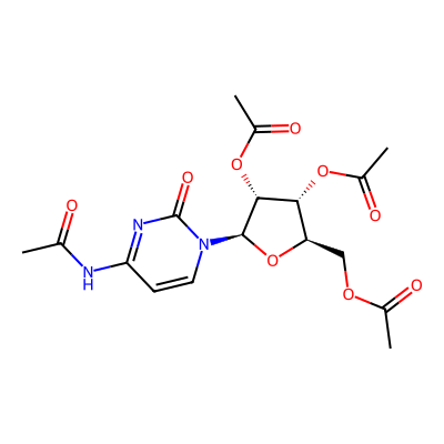 Chemical structure of Cytidine tetraacetate