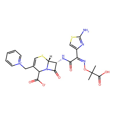 Chemical structure of Ceftazidime Impurity A