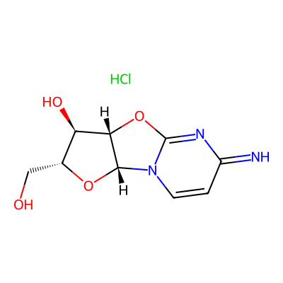 Chemical structure of Cyclocytidine Hydrochloride