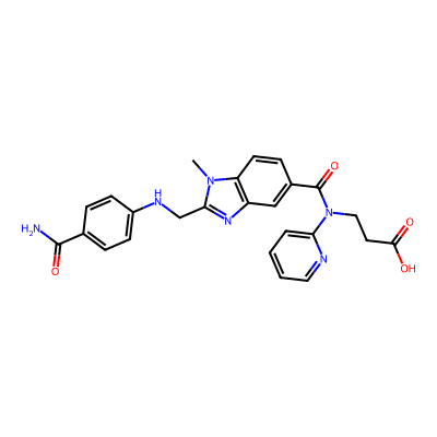 Chemical structure of Dabigatran Carboxamide