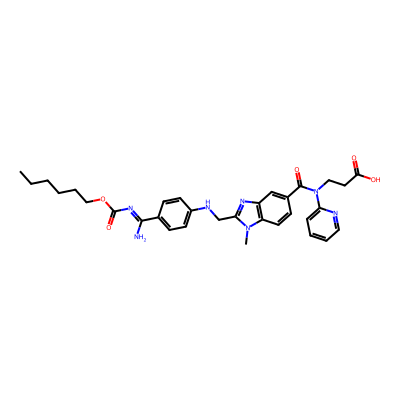 Chemical structure of Dabigatran Impurity E