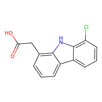 Chemical structure of 8-Chlorocarbazole-1-acetic Acid