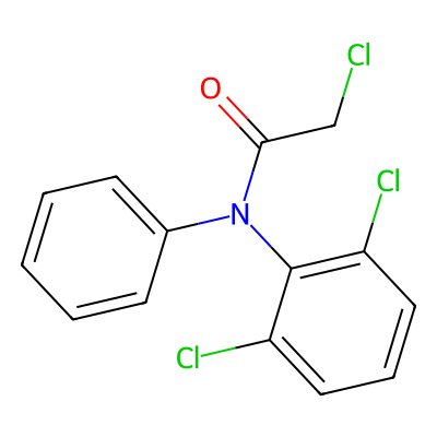 Chemical structure of 2-Chloro-N-(2,6-dichlorophenyl)-N-phenylacetamide