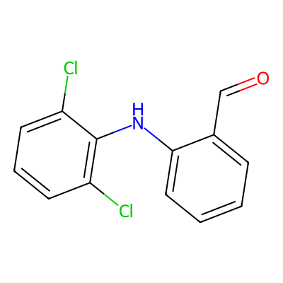 Chemical structure of Diclofenac EP Impurity B