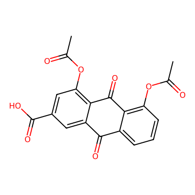Chemical structure of Diacerein