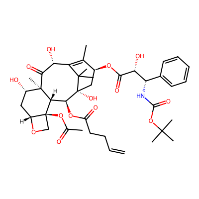 Chemical structure of 2-Debenzoyl-2-pentenoyl Docetaxel