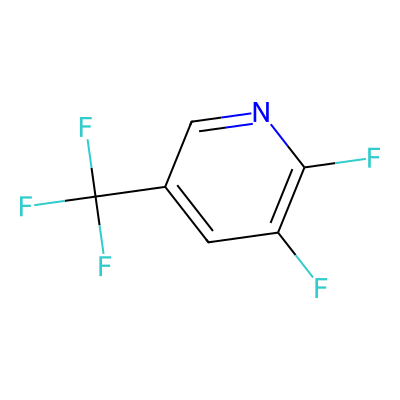 Chemical structure of 2,3-difluoro-5(trifluoromethyl)pyridine