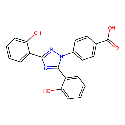 Chemical structure of Deferasirox
