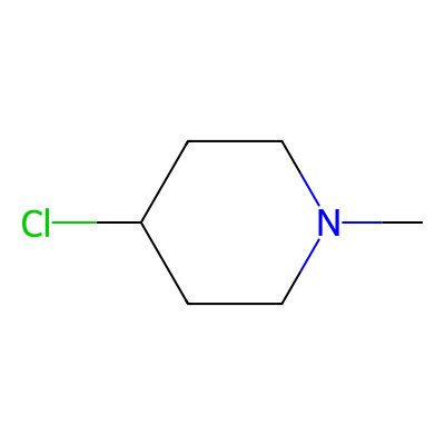 Chemical structure of N-Methyl-4-chloropiperidine