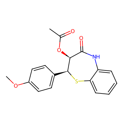 Chemical structure of Diltiazem EP Impurity B